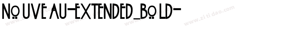 Nouveau-Extended Bold字体转换